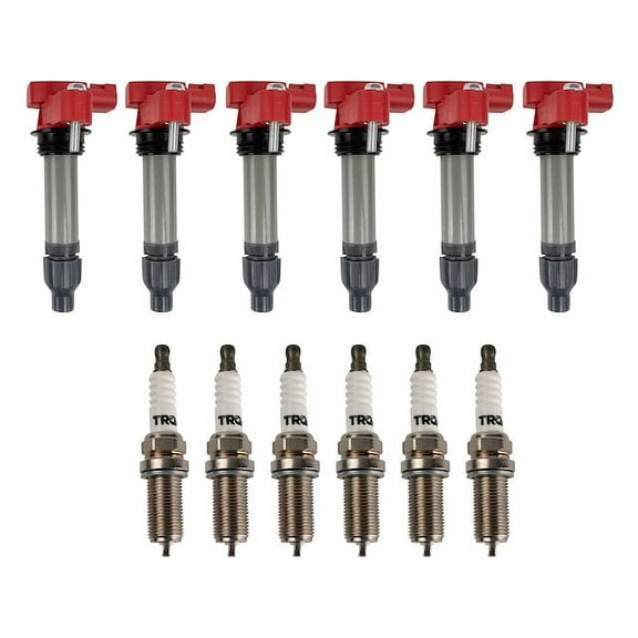 Ignition Coil and Spark Plug Kit 12 Piece - Compatible with 2010 - 2019 Chevy Traverse 3.6L V6 2011 2012 2013 2014 2015 2016 2017 2018