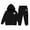Black, variant on Kids Sweatsuits Girls Sweat Sets Reindeer Girls' Hoodie Set Children's Two Piece Set Medium and Small Children's Solid Color Long Sleeved Hoodie and Sweatpants
