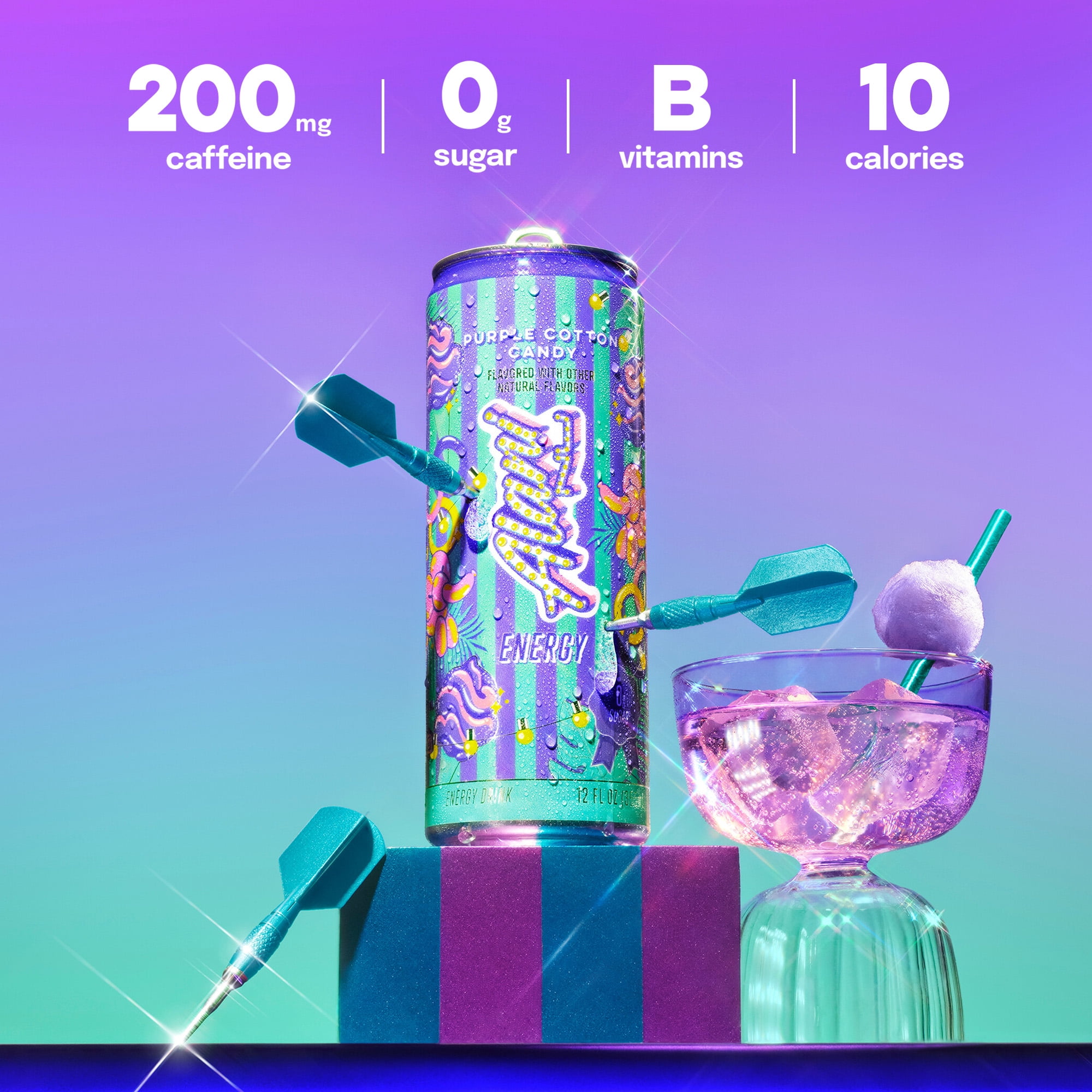 Alani Nu Purple Cotton Candy Sugar Free Energy Drink Single Can