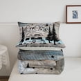 thumbnail image 5 of Catabedysis Vintage Camping Full Size Comforter Sets,Mountain Camper Print Bedding Comforter Set For Boys,Multicolor,Light Gray Reversible,3pcs,1 Comforter and 2 Pillowcases, 5 of 7