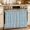 Blue, variant on Oven Skirt Curtain for Kitchen 24x32 Inch, Mint Green Oven Curtain with 8 Ribbon Ties & Ruffle Trim, Stove Skirt Curtain Dishwasher for Cabinets Over Sinks Rustic Farmhouse Solid Color