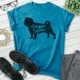 thumbnail image 2 of Puggle Mama T-shirt, Unisex Women's Shirt, Puggle Owner, Best Dog Mama Gift, Heather Blue, Small, 2 of 6