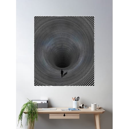 Running Into The Void Poster Wall Art, Modern Wall Decor For Living Room Bedroom, 8x12 UNFRAMED