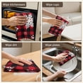 thumbnail image 6 of 2 Pcs Funny Kitchen Towels,Red Christmas Snowflake and Plaid Pattern Microfiber Dish Towels,Kitchen Tea Towels,Kitchen Towel Set (18" X 26"), 6 of 7