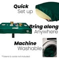 thumbnail image 5 of Feltectors Felt Tablecloth Poker Gaming Table Topper Square Tables Cover 42 to 44 inches- Green, 5 of 6