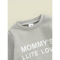 thumbnail image 5 of Caoirhny Baby Boy Autumn Casual Romper Long Sleeve O Neck Letter Print Sweatshirt Romper, 5 of 7