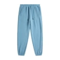 thumbnail image 1 of Puntoco Pantalones casuales de color sólido con cordón en el tobillo para hombre, pantalones largos, 1 of 6