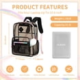 thumbnail image 2 of Mochila MUSEVOS Clear Heavy Duty TPU Transparente 41x29x18 cm, 2 of 9