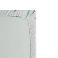 thumbnail image 2 of Ambesonne Modern Fitted Sheet, Crystal Like Diamonds, Twin XL Size, Teal Turquoise White, 2 of 2