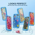 thumbnail image 4 of iPod Touch 7 Case, iPod Touch 6 5 Case with Screen Protector, Slim Bumper Hard Case for Apple iPod Touch 5 / 6th / 7th Generation, Blue, 4 of 8