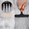 thumbnail image 4 of 2Pcs Carpet Rake with Wood Handle Handheld Rug Brush Ergonomic Carpet Groomer Household Carpet Fluffy Restoration Tool for Cleaning Pet Hair Restoring Softness, 4 of 10