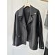 thumbnail image 5 of Abrigo de piel de oveja negro para mujer, tendencia otoño invierno 2024, silueta suelta de alta gama, chaquetas casuales de cuero genuino para motocicleta, 5 of 5