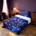 thumbnail image 5 of Manfei Gothic Dark Dragon Animals Twin Sheets,Vintage Trees Water Lily Bedding,3 Pieces,1 Flat Sheet,1 Fitted Sheet and 1 Pillowcase, 5 of 6