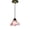 Pink, variant on Rustic Single Head Pendant Light, Vintage Hanging Ceiling Lamp for Kitchen Dining Room Bedroom Living Room, Farmhouse Adjustable Hanging Light Fixture