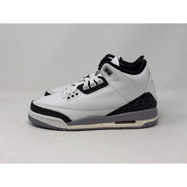 N I-K-E A i r-Jor-dan 3 Retro Shoe Summit White Cement Gray DM0967-106 GS Multi Size