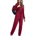 thumbnail image 1 of Mono con pantalones de manga larga para mujer,Mono con pantalones de manga larga Ropa de mujer Mono para mujer Características de vanguardia, 1 of 6