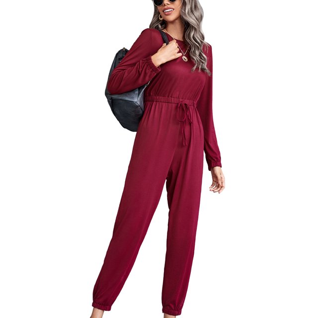 Mono con pantalones de manga larga para mujer,Mono con pantalones de manga larga Ropa de mujer Mono para mujer Características de vanguardia