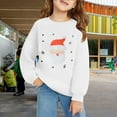 thumbnail image 2 of EnJoCho Kids Christmas Crewneck Sweatshirt - Retro Merry Xmas Long Sleeve Pullover with Bright Holiday Doodles for Boys & Girls, 2 of 6