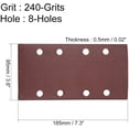 thumbnail image 2 of Sanding Sheet Sander Sandpaper Hook and Loop Pads 8 Hole 15pcs(240 Grits), 2 of 3