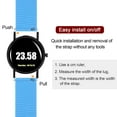 thumbnail image 5 of Uxcell Silicone Watch Band 22mm Rubber Watch Strap with Electroplated Stainless Steel Buckle for Men Women, Blue, 5 of 6