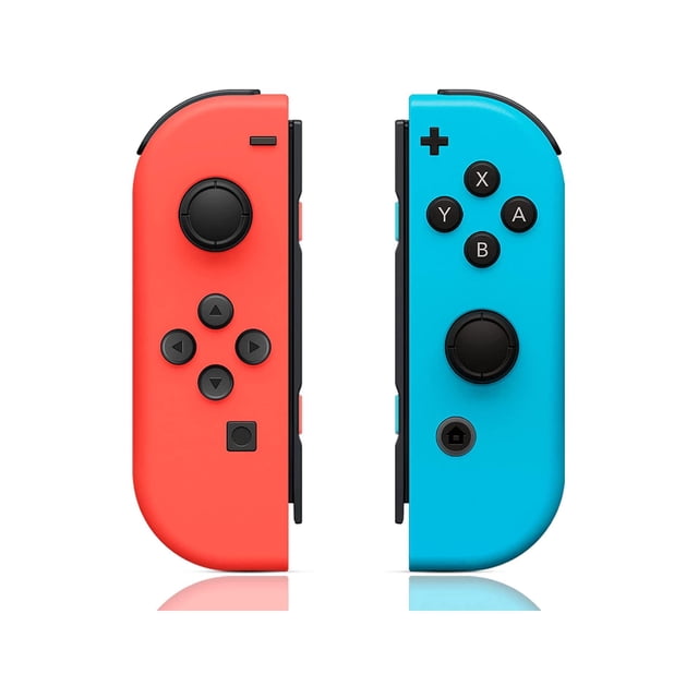Joy-cons L/R For Nintendo Switch , Game Controllers for Switch/Oled Joypad Remote Controller with Wake-up Function Support Motion Control/Dual Vibration-RED BLUE