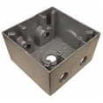 thumbnail image 1 of Morris Products 36380 Weatherproof Boxes - Two Gang Deep 37 Cubic Inch Capacity - 5 Outlet Holes 0.7 5 In. Gray, 1 of 1