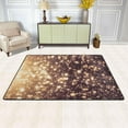 thumbnail image 2 of SKYSONIC Golden Abstract Sparkles Non-Slip Area Rug, Glitter Lights Bling Floor Carpet Comfort Floor Mats Decor for Indoor Front Porch Living Room Bedroom Kitchen, 36"x24", 2 of 5