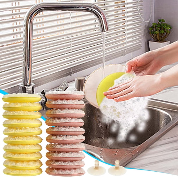 High-density Dishwashing Sponge Kitchen Cleaning Sponge Wipe Sponge Block Household Cleaning Cloth Dishwashing Cloth 20pcs