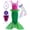 Green, variant on Princess Mermaid Costume for Girls Ariel Dress up Kids Cosplay Outfit with Accessories 2-10Years