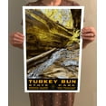 thumbnail image 4 of Turkey Run Indiana State Park Vintage Travel Poster / Postcard WPA Style Retro Art Print, 4 of 4