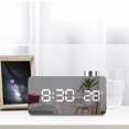 thumbnail image 2 of Reloj Con Espejo Multifuncional, Reloj Despertador Abs Ajustable Para Dormitorio, Sala De Estar Y Oficina Noticed EL008553-00, 2 of 6