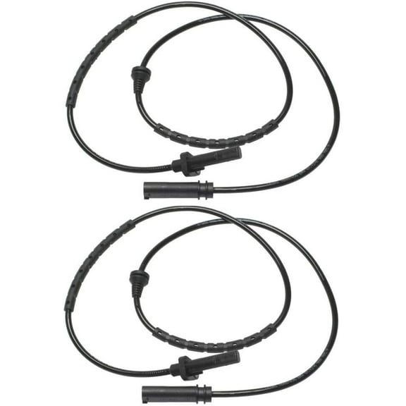 2X Rear Driver Passenger Side ABS Wheel Speed Sensor Compatible With BMW X5 07-18 X6 08-19 4456177777 34526771777 ALS1787