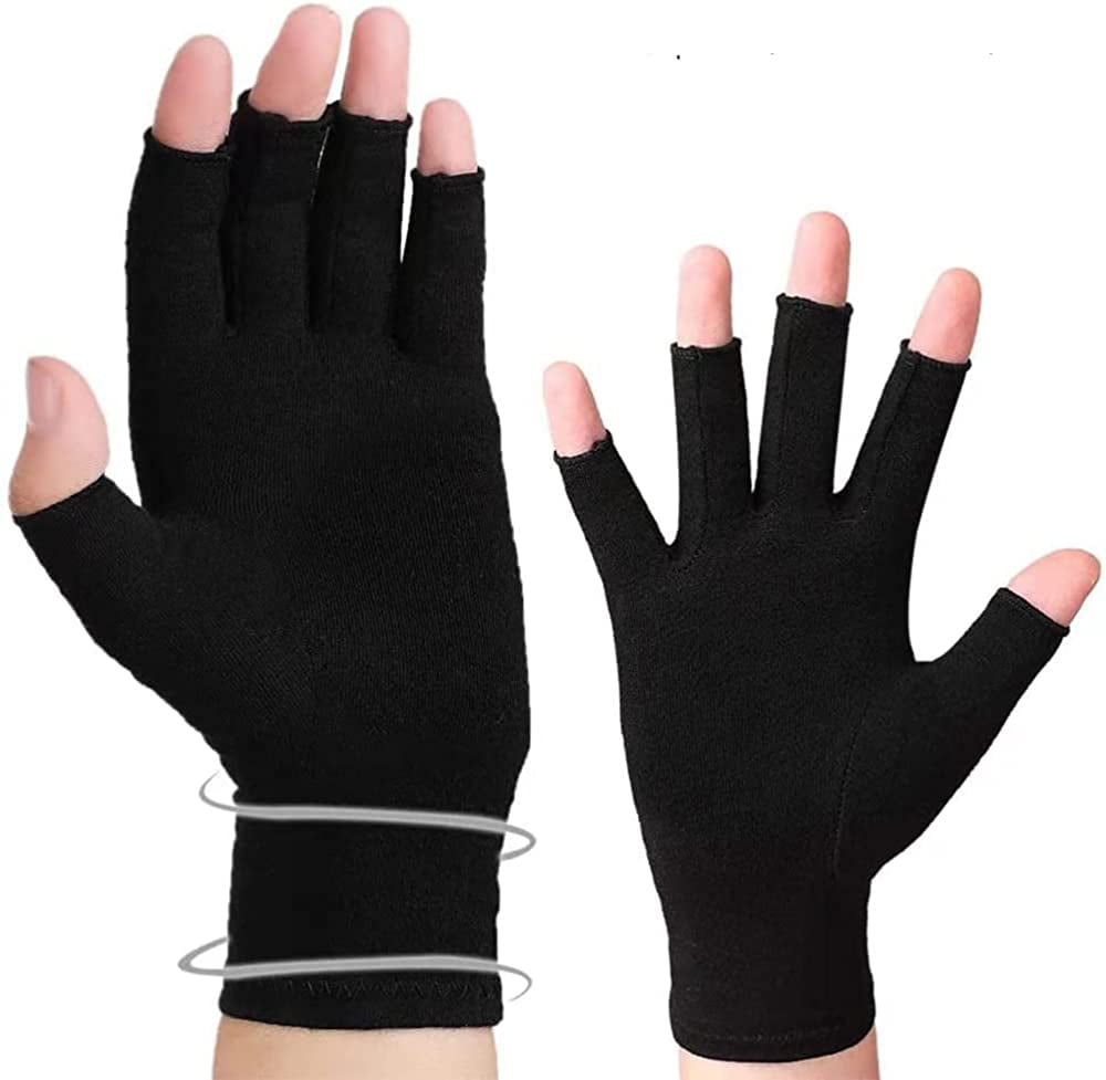 1 Pair Half Finger Arthritis Gloves Pressure Gloves Arthritis