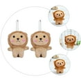thumbnail image 3 of OULII 2Pack Keychains Cute Plush Key Chains for Everyday Use, 3 of 8