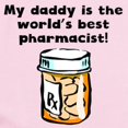 thumbnail image 2 of CafePress - My Daddy Is The Words Best Pharmacist Body Suit - Long Sleeve Cotton Baby Bodysuit, 2 of 4