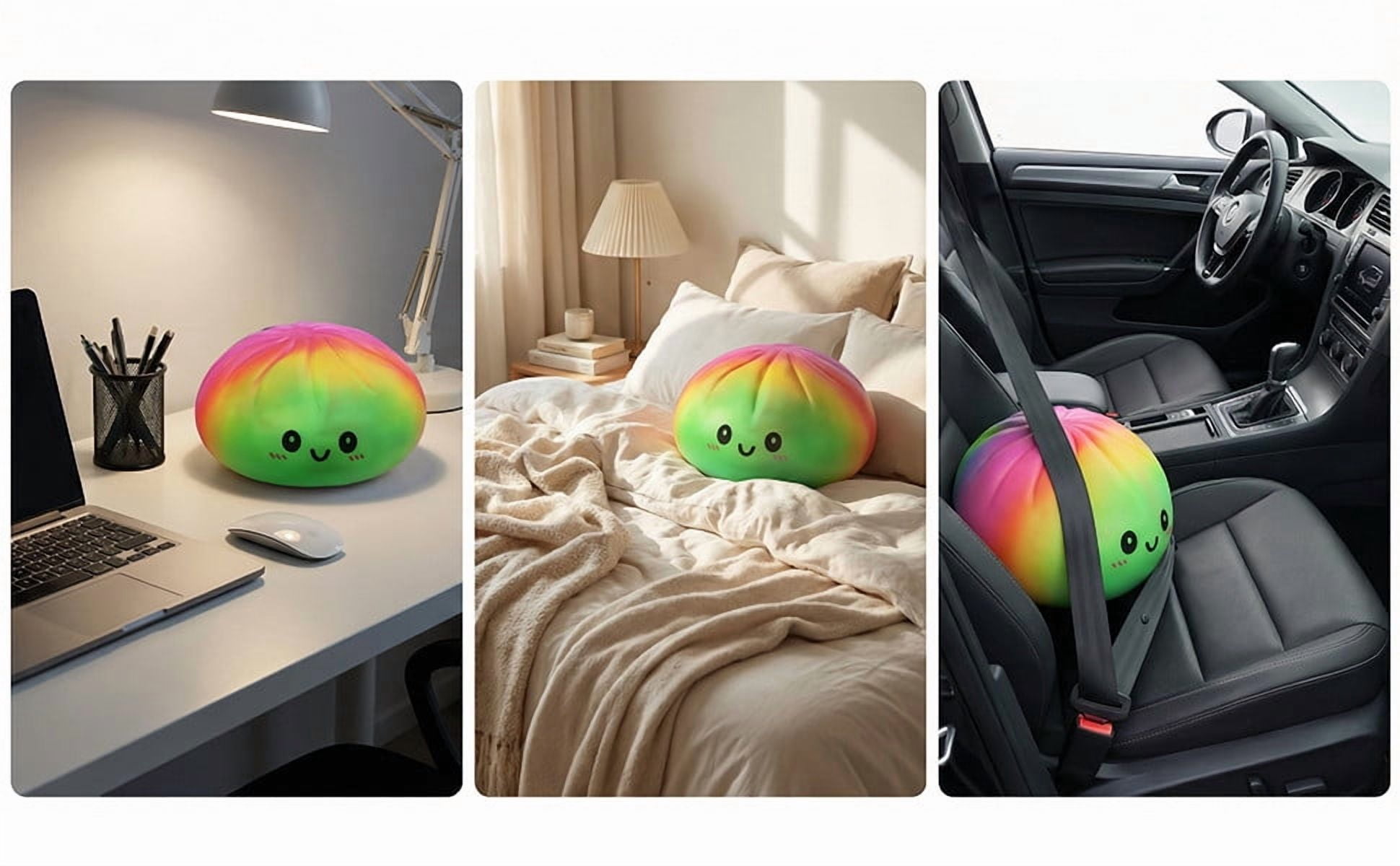 25CM Giant Dumpling Squishy Toy, Soft Slow Rising Big Stress Ball for Adults Anxiety Relief, Cute Decompression Fidget Tool