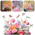 thumbnail image 2 of Household Stickers, Ongmies Colorful Floral Bouquet Window Sticker Flower Window Clings Reusable Removable Double for Home Decor, C, 2 of 9