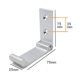 thumbnail image 2 of Colgador plegable de 5 uds, guardarropa montado en la pared, colgador de toallas de baño, 2 of 3