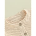 thumbnail image 5 of Bagilaanoe Newborn Baby Girl Knit Cardigan Long Sleeve Sweater Knitwear Coat 3M 6M 12M 18M Infant Fall Casual Tops Outwear, 5 of 8