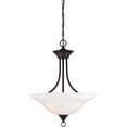 thumbnail image 2 of Volume Lighting  Trinidad 3-Light Brushed Nickel Bowl-Shaped Pendant - Brushed Nickel, 2 of 2