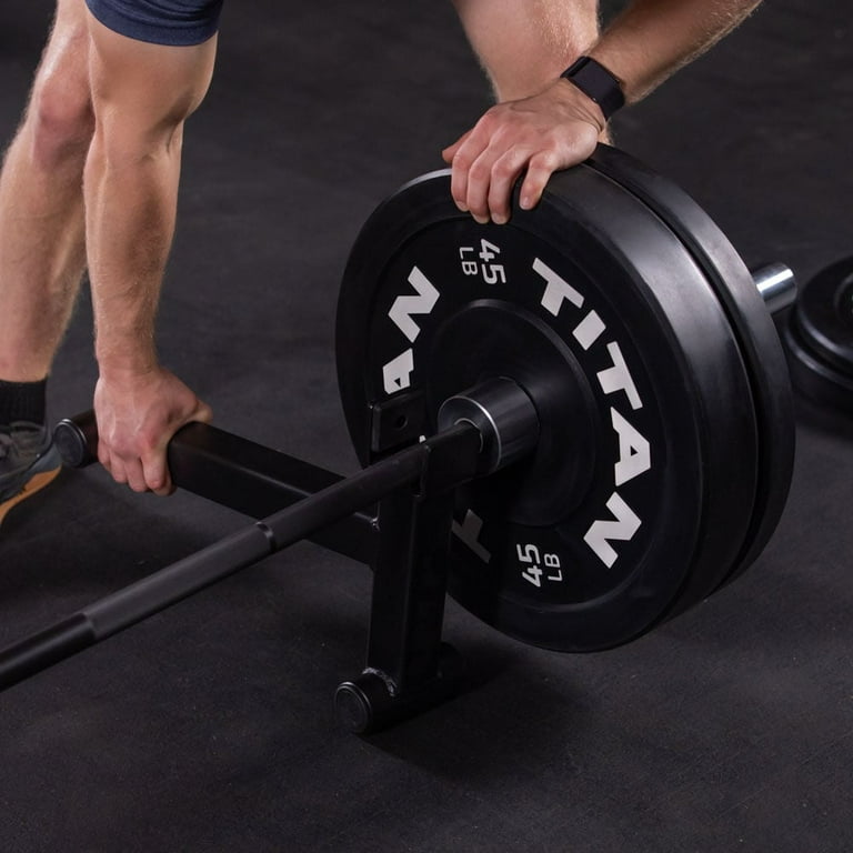 Titan Fitness Mini Deadlift Barbell Jack Stand, 600 LB Capacity