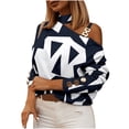thumbnail image 1 of Ichuanyi liquidación de la moda mujeres asimila de estampado suelto camiseta manga larga blusa casual ICHUANYI WER202308243766, 1 of 5
