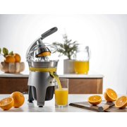 Eurolux Die Cast Stainless Steel Electric Citrus Juicer for Orange, Lemon, Grapefruit, 300 Watt