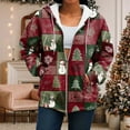thumbnail image 7 of zaveiop Ugly Christmas Hoodies Women Xmas Tops Zip up Hooded Sweater Funny Christmas Vacation Sweatshirt Graphic Hoodies Cardigan (Z-Grey, XXL), 7 of 7
