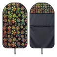 thumbnail image 6 of Uourmeti Colorful Floral Bucket Seat Towel Cover, Washable Plush Microfiber Terry Cloth Cover, Non-Slip Back for Cars and Trucks, 6 of 7