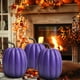 thumbnail image 3 of Large Artificial Foam Pumpkins Decor, Fake Decorative Pumpkins for Halloween Thanksgiving Fall Home Decor, Table Centerpiece, Mantel Display, Party Festival Harvest Seasonal Ornaments, 3 of 6