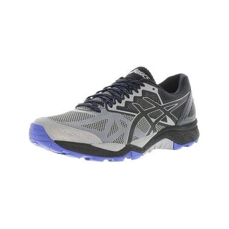 Asics Men's Gel-Fujitrabuco 6 Aluminum / Black Limoges Ankle-High Running Shoe - (Best Color For Running Shoes)