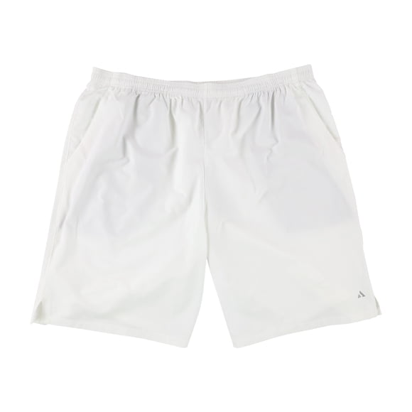 SOLFIRE Mens Woven Athletic Workout Shorts white L