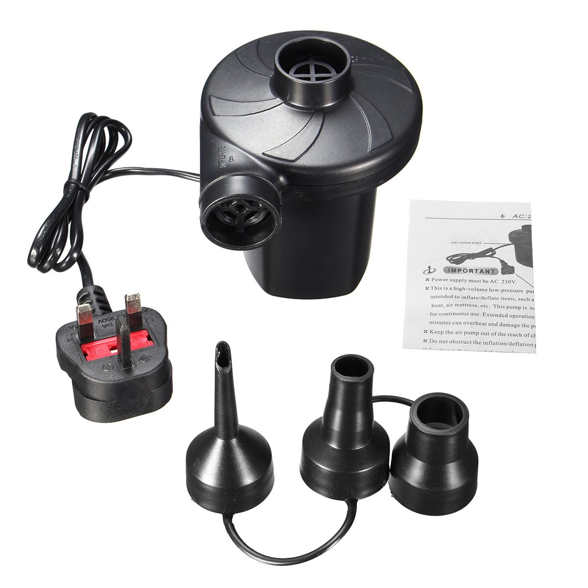 Electric Pump for Inflatables, 2021 New Version with Car Charger