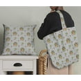 thumbnail image 5 of Soimoi Gray Moss Georgette Fabric Palm Tree & Girl Beach Fabric Prints By Yard 42 Inch Wide, 5 of 5